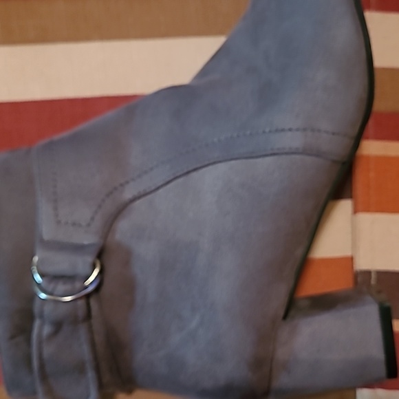 New, never worn faux suede booties! - Picture 2 of 8